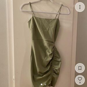 Windsor sage green mini bodycon dress